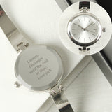 Silver Ladies Watch With Slider Clasp - Gift Moments