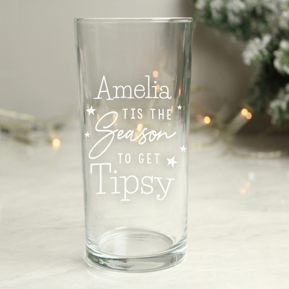Season To Get Tipsy Hi Ball Glass - Gift Moments