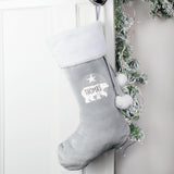 Polar Bear Luxury Silver Grey Stockings - Gift Moments