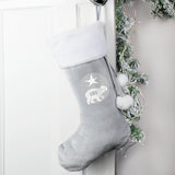 Polar Bear Luxury Silver Grey Stockings - Gift Moments