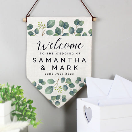 Botanical Wedding Hanging Banner - Gift Moments
