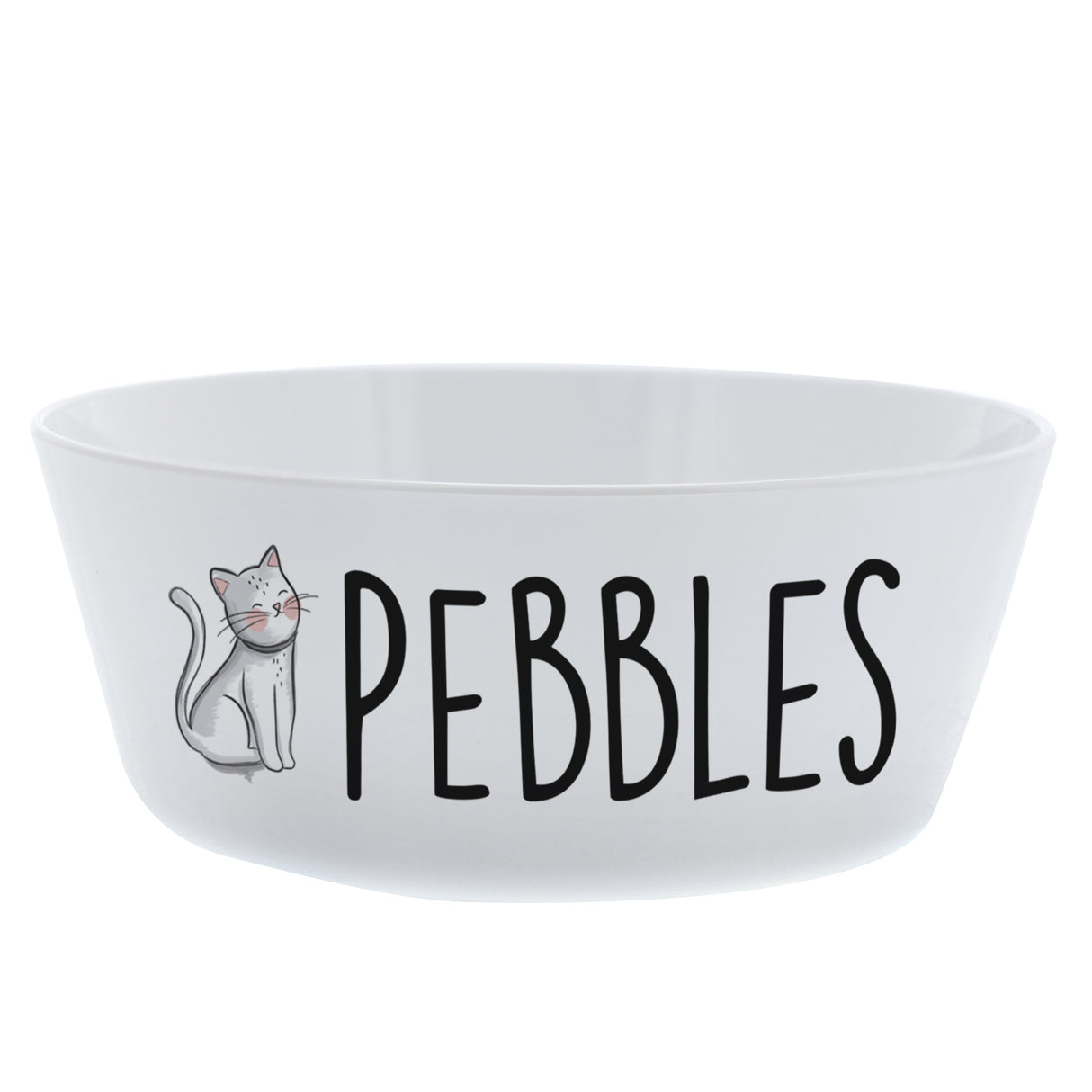 Scribble Cat Plastic Cat Bowl - Gift Moments