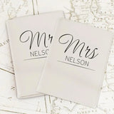 Personalised Classic Mr & Mrs Cream Passport Holders - Gift Moments