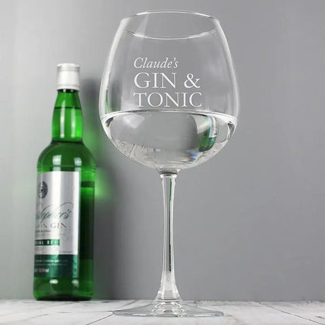 Personalised Gin & Tonic Balloon Glass - Gift Moments