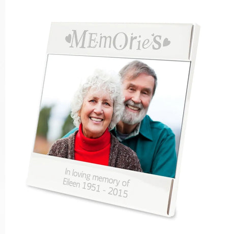 Personalised Memories Silver Photo Frame - Gift Moments