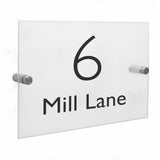 Personalised Modern Design Acrylic House Sign - Gift Moments