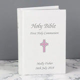 Personalised Pink Cross Bible - Gift Moments