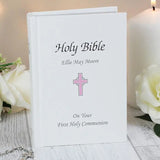 Personalised Pink Cross Bible - Gift Moments
