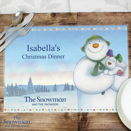 Personalised The Snowman Christmas Placemat - Gift Moments