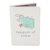 Personalised Vintage Pastel Travel Passport Holder - Gift Moments