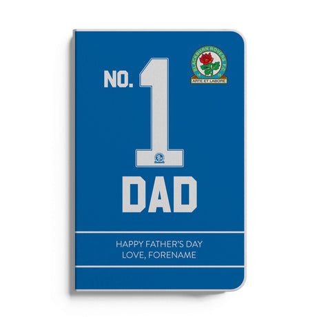 Personalised Blackburn Rovers FC Father's Day A5 Notebook