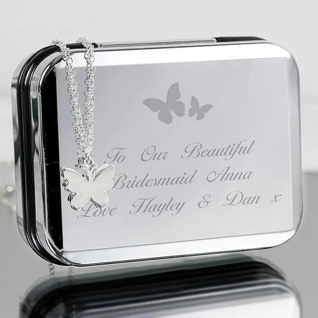 Butterfly Necklace With Case - Gift Moments