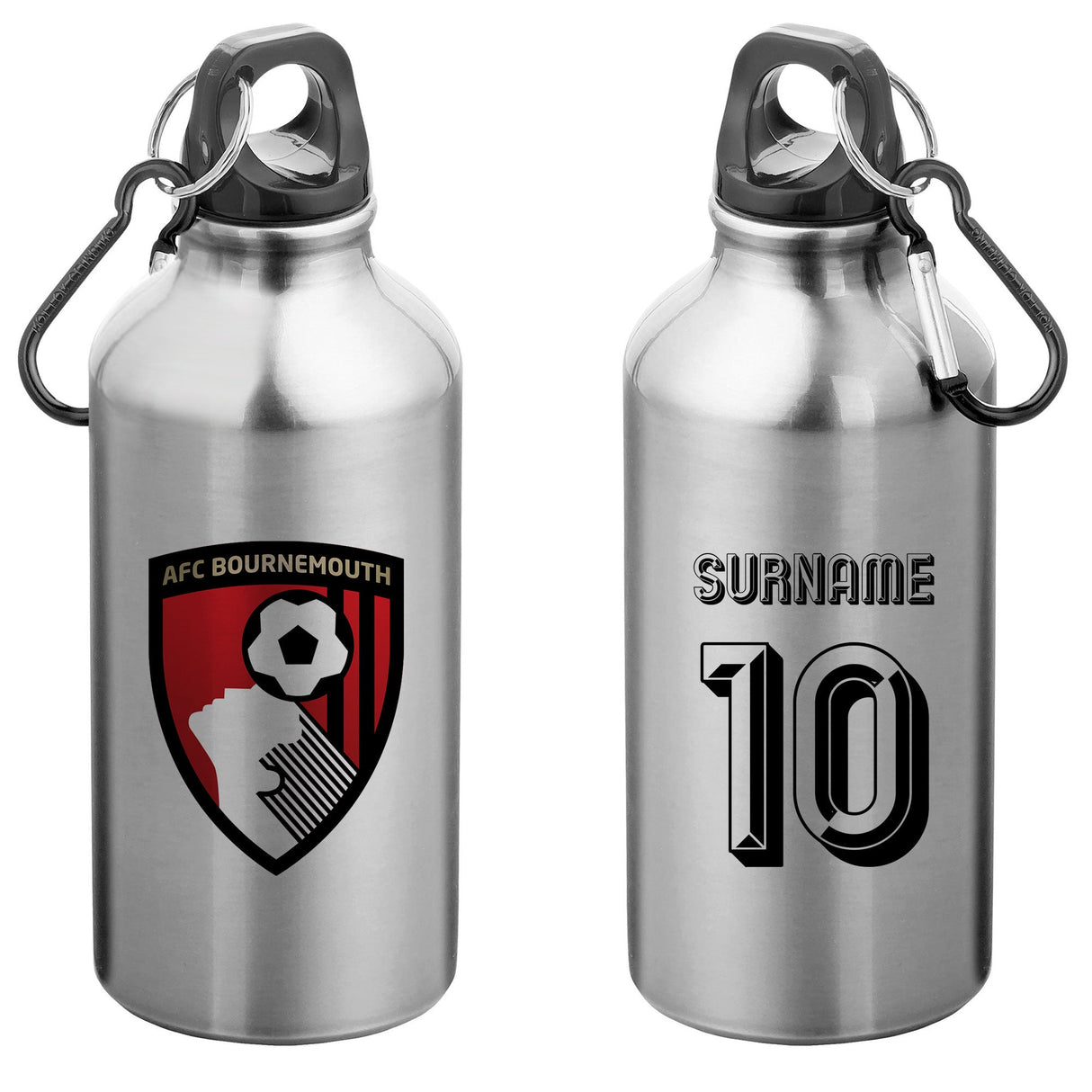 Personalised AFC Bournemouth Retro Water Bottle