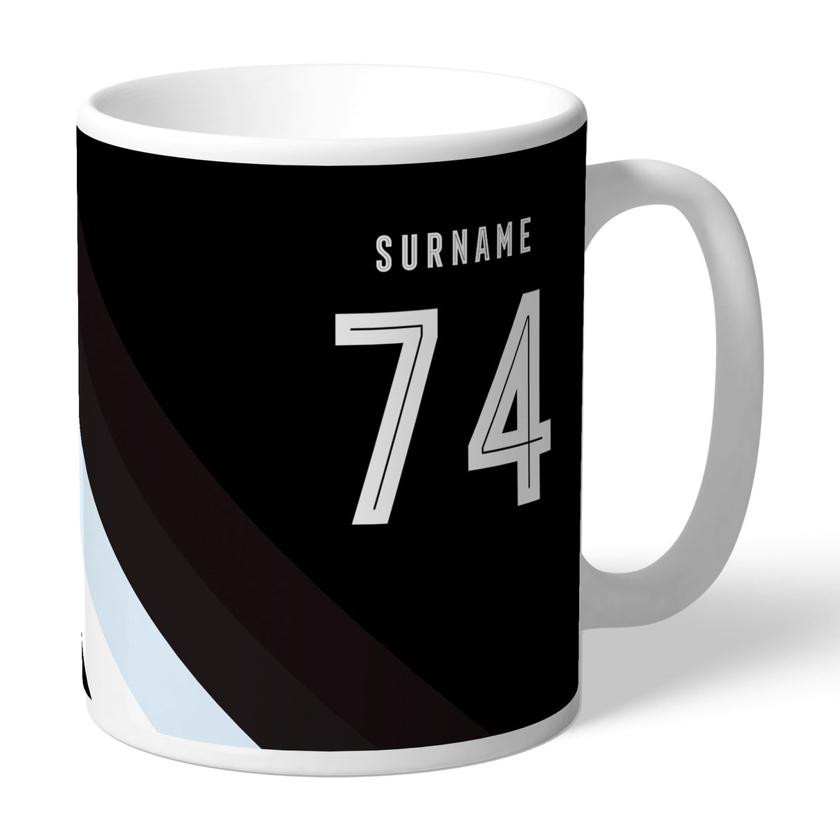 Personalised Derby County FC Stripe Mug