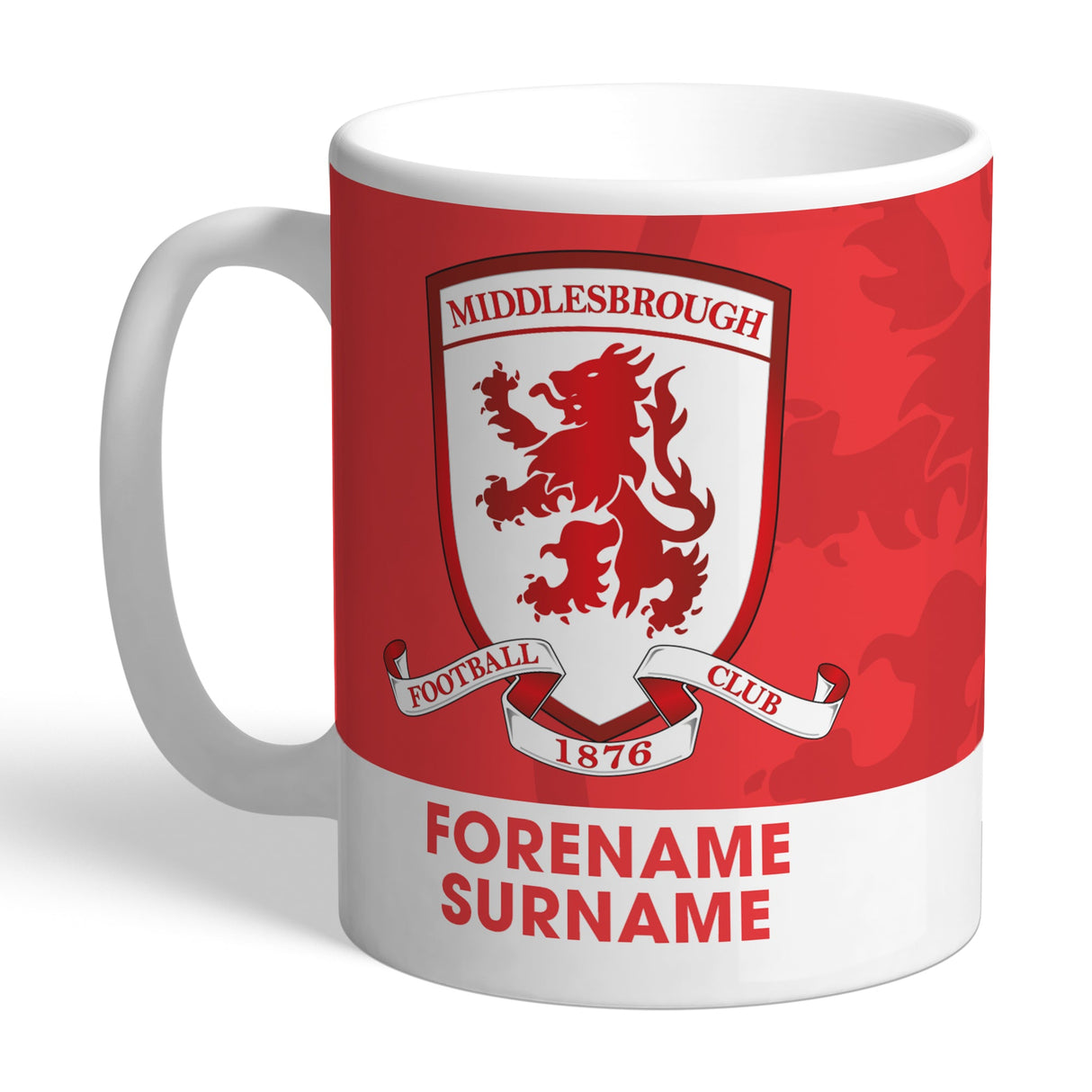 Personalised Middlesbrough FC Bold Crest Mug