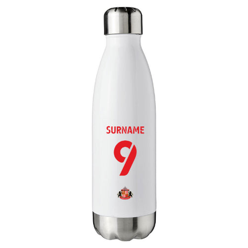 Personalised Sunderland AFC Back of Shirt Insulated Water Bottle