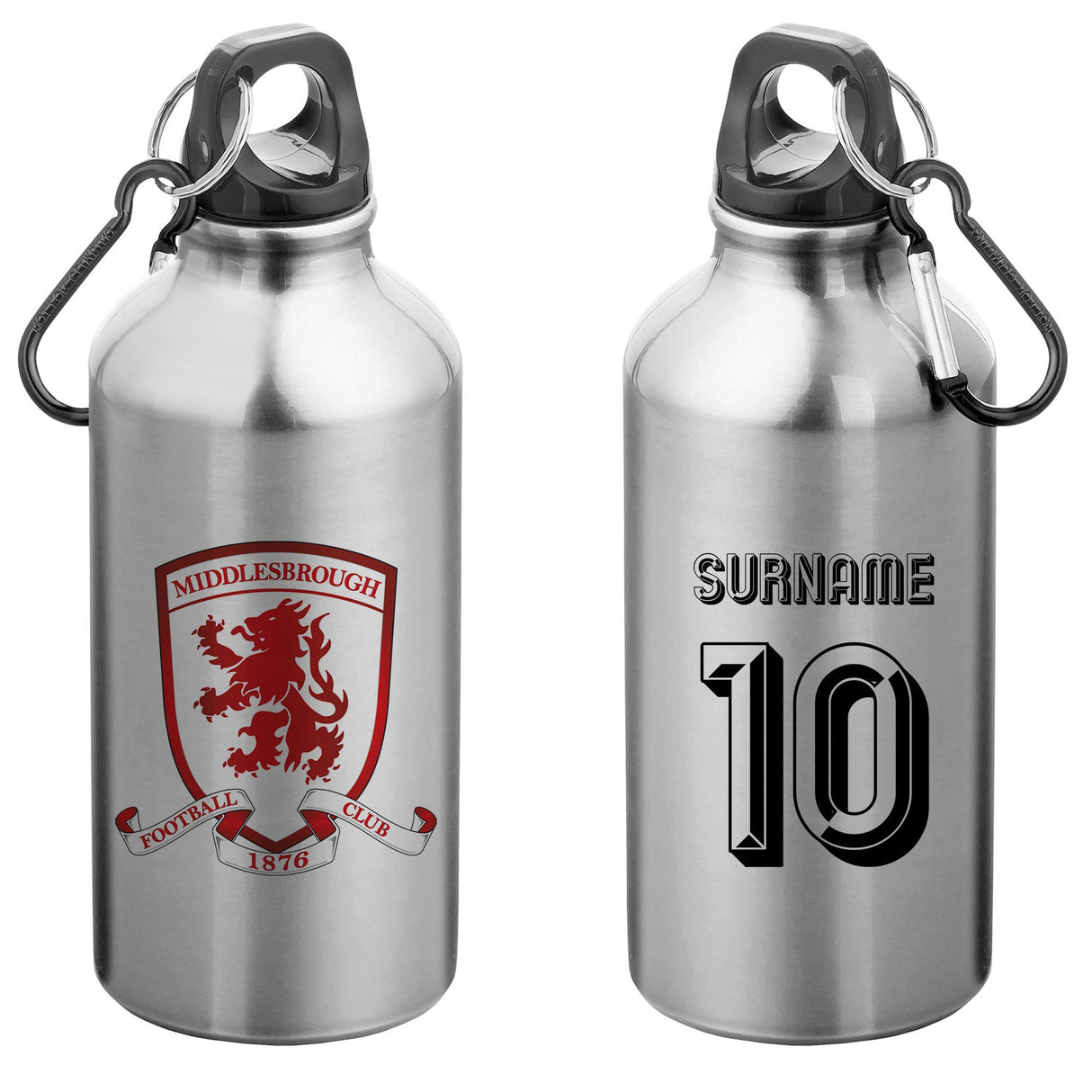 Personalised Middlesbrough FC Retro Water Bottle