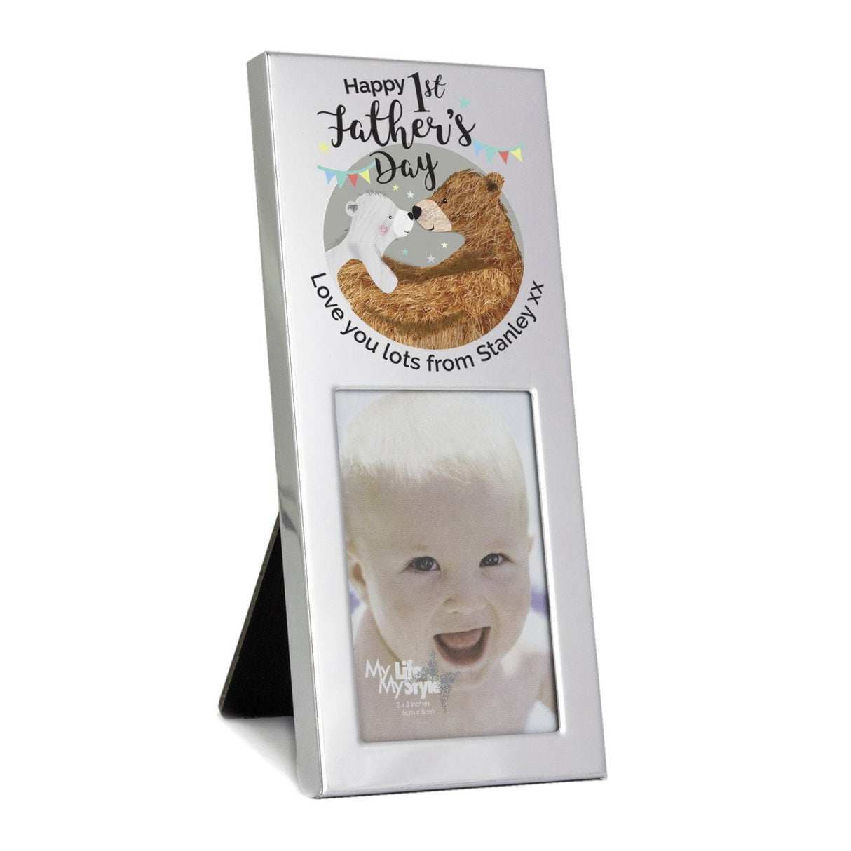 Personalised 1st Fathers Day Daddy Bear 2x3 Photo Frame: 3 - Photo Frames By Gift Moments