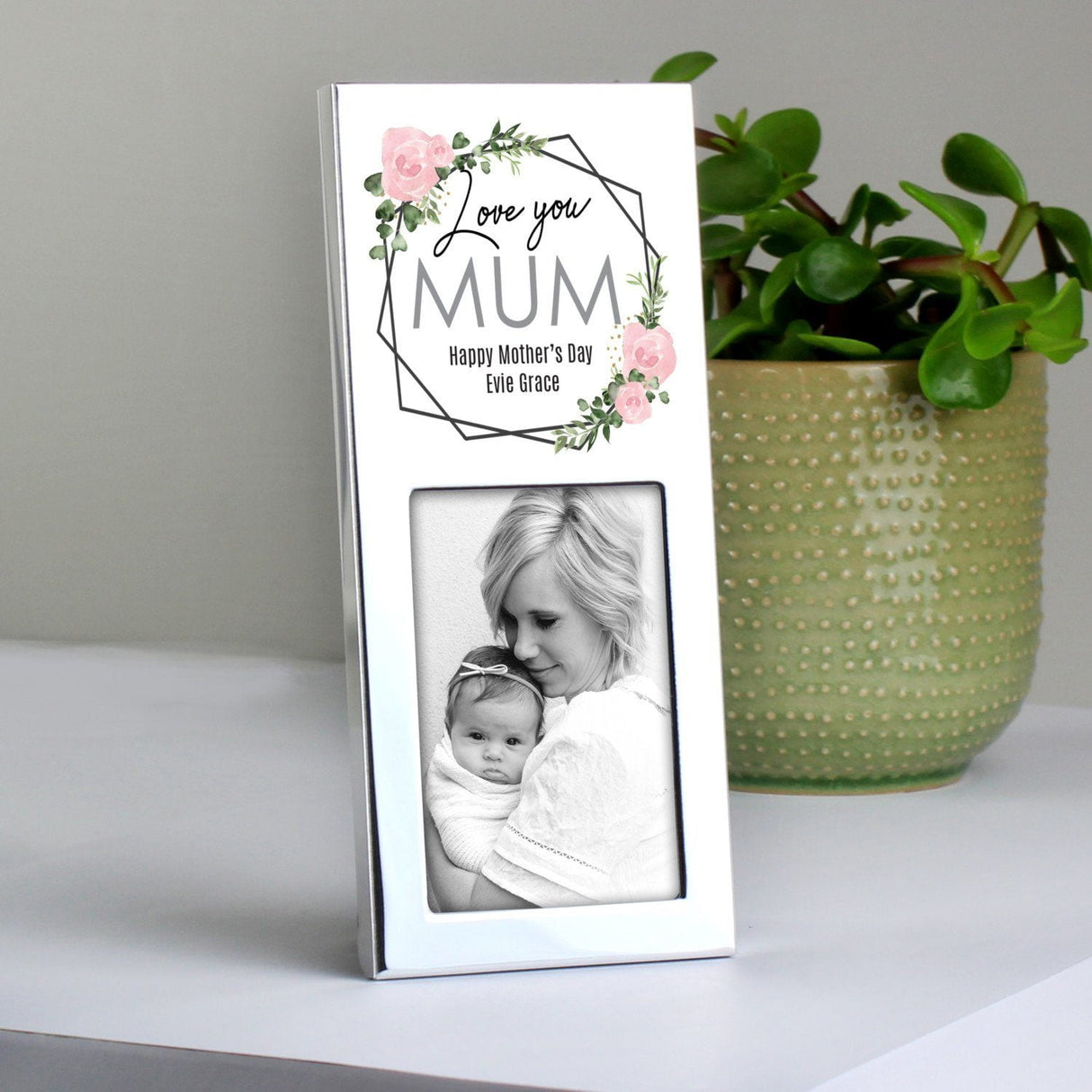 Personalised Abstract Rose 2x3 Photo Frame: 3 - Photo Frames By Gift Moments