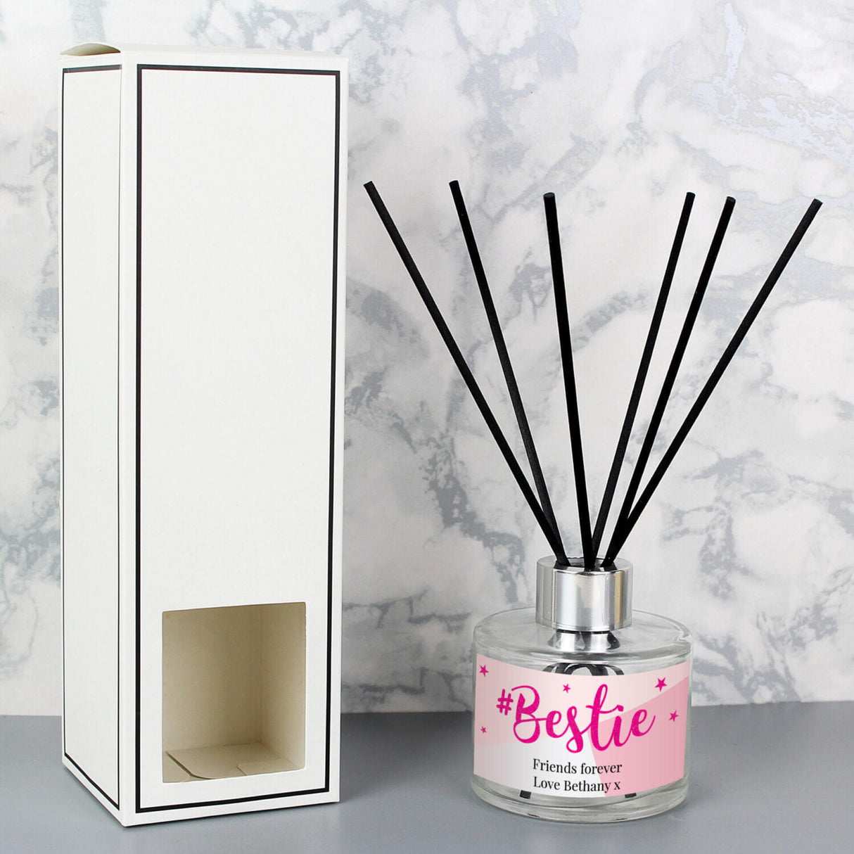 Personalised #Bestie Reed Diffuser: 1 - Reed Diffusers By Gift Moments