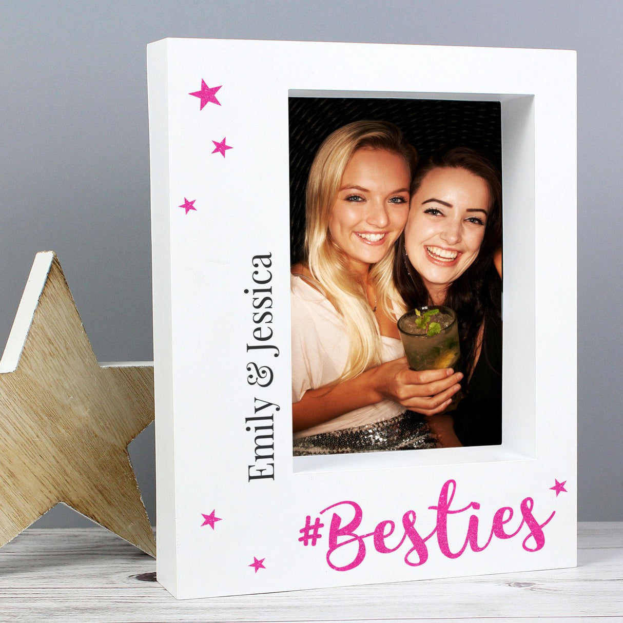 Personalised Besties 5x7 Box Photo Frame: 1 - Photo Frames By Gift Moments