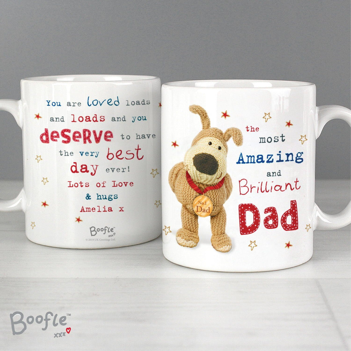 Personalised Boofle Medal Mug: 2 - Mugs By Boofle