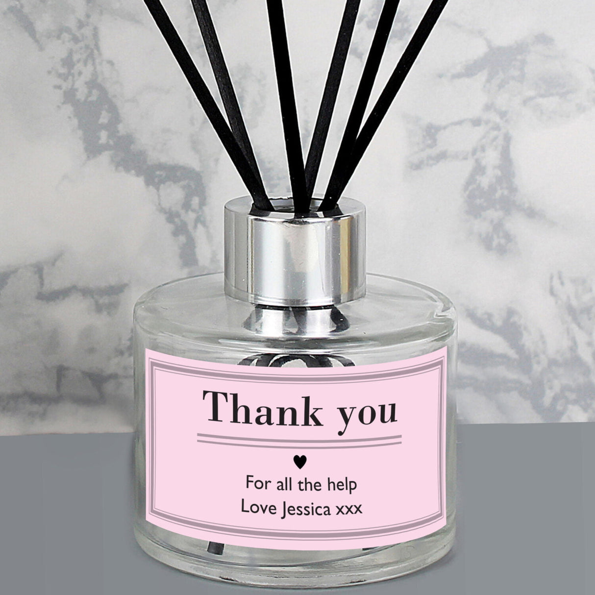 Personalised Classic Pink Reed Diffuser: 2 - Reed Diffusers By Gift Moments