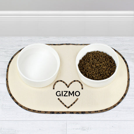 Love Heart Pet Bowl Placemat - Gift Moments