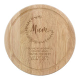 Mum Wooden Heart Chopping Board - Gift Moments