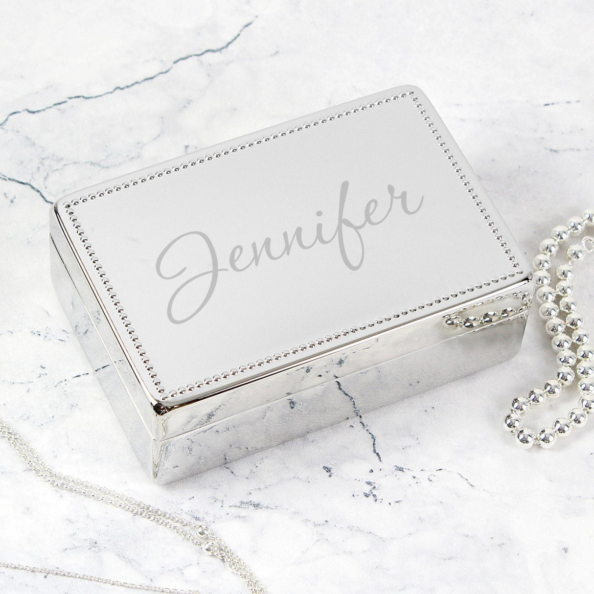 Personalised Name Rectangular Jewellery Box: 1 - Jewellery Boxes By Gift Moments