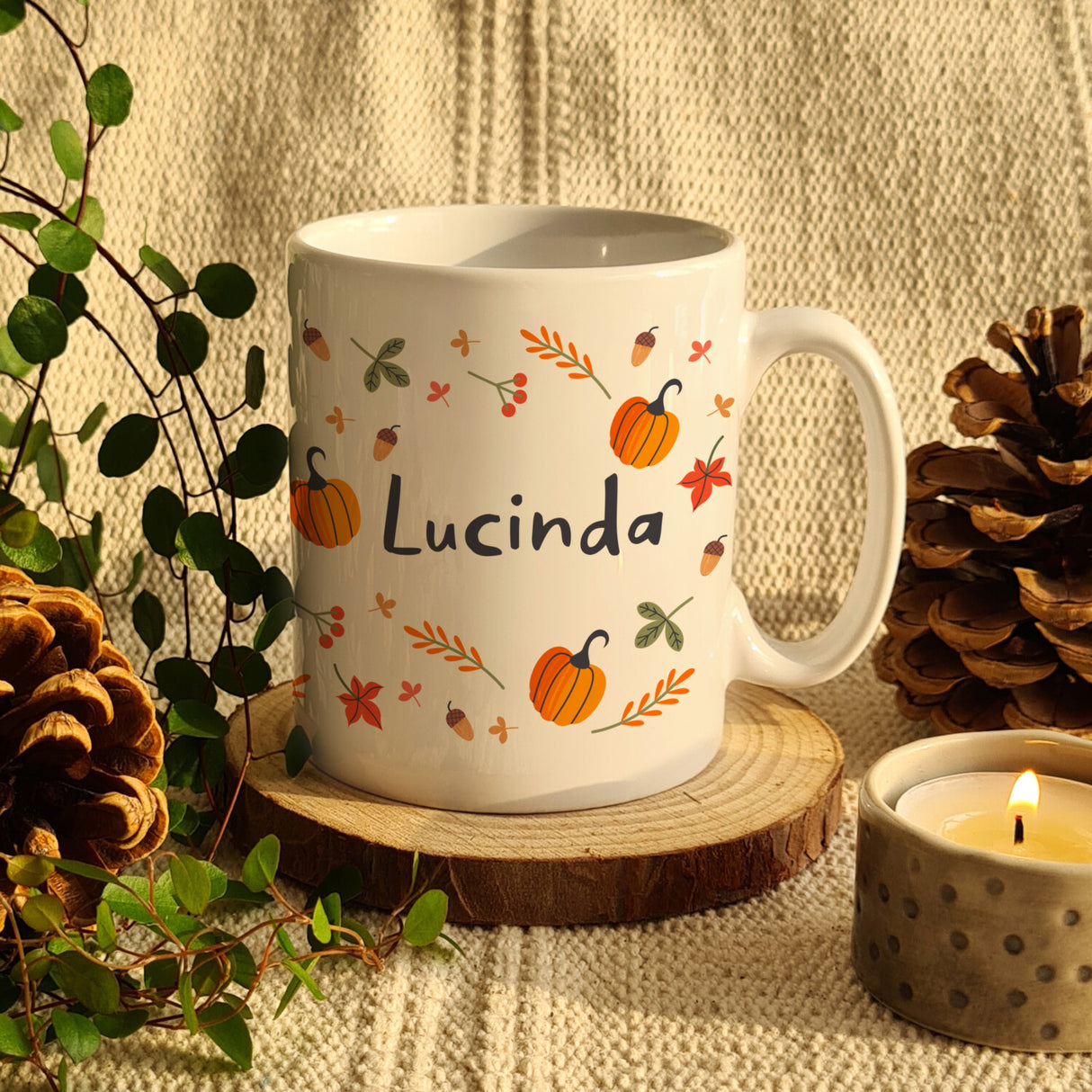 Personalised Pumpkin Mug: 4 - Mugs By Gift Moments