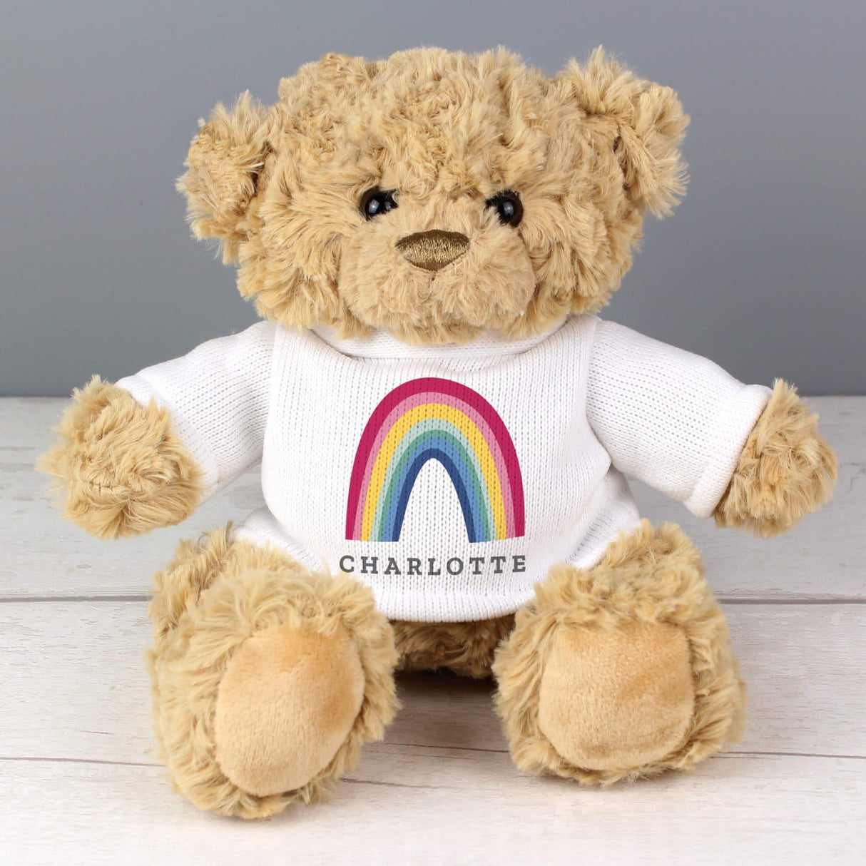 Personalised Rainbow Teddy Bear: 2 - Teddy Bears & Soft Toys By Gift Moments