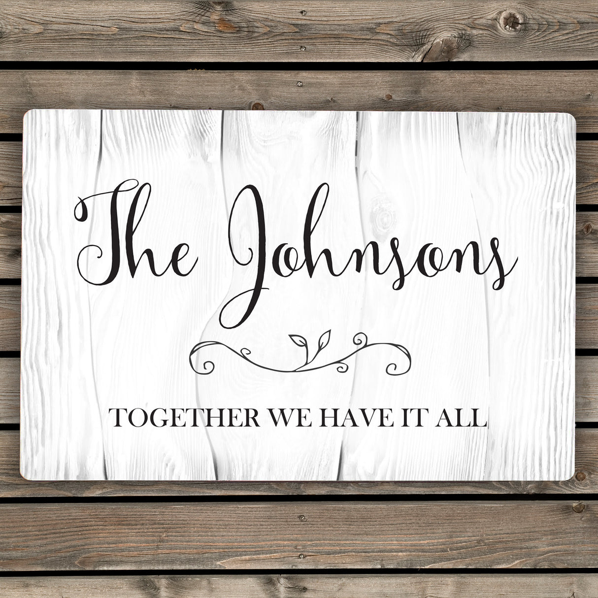 Personalised Rustic Metal Sign: 1 - Signs & Plaques By Gift Moments