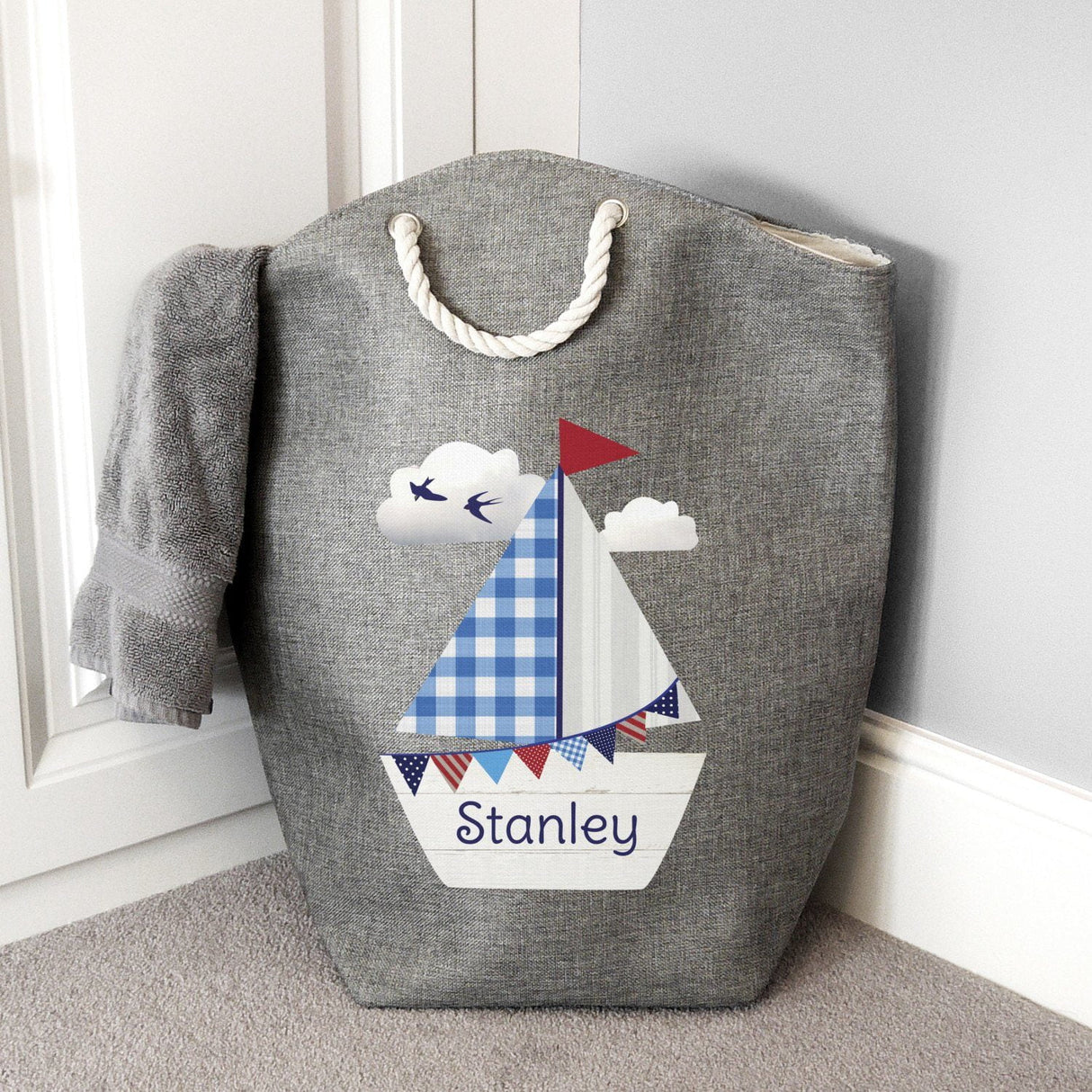 Personalised Sailboat Storage Bag: 3 - Storage By Gift Moments