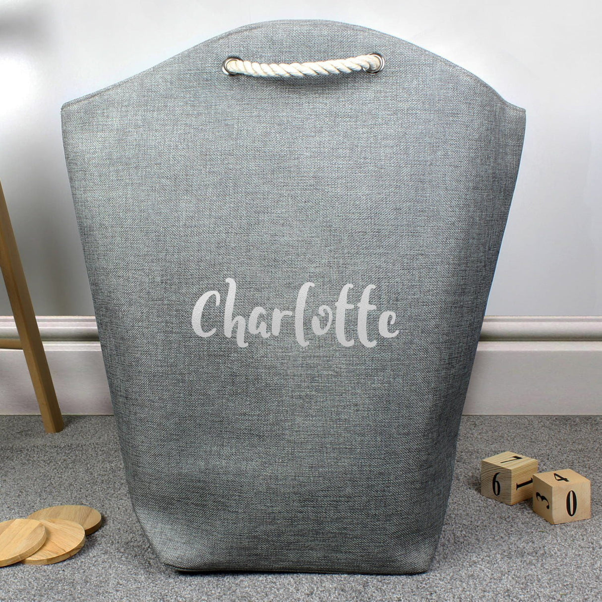 Personalised Silver Name Storage Bag: 1 - Storage By Gift Moments