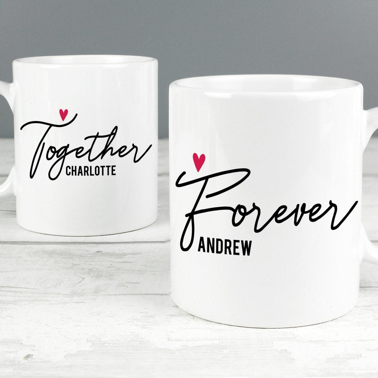 Personalised Together Forever Mug Set - Shop Mugs At Gift Moments - 1