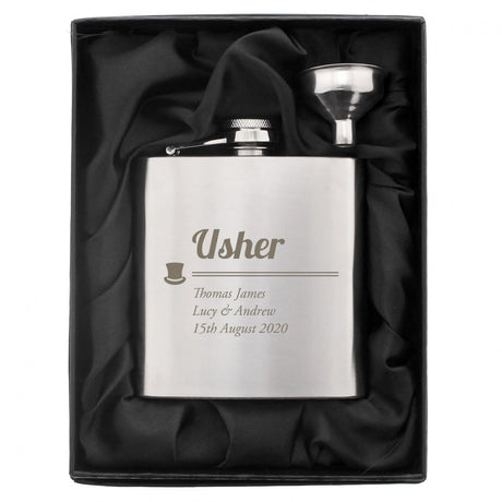 Usher Hip Flask - Gift Moments