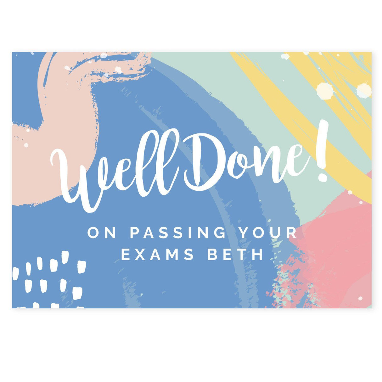 Personalised Well Done! Card: 4 - Greeting Cards By Gift Moments