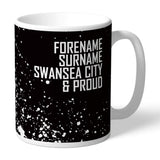 Personalised Swansea City AFC Proud Mug