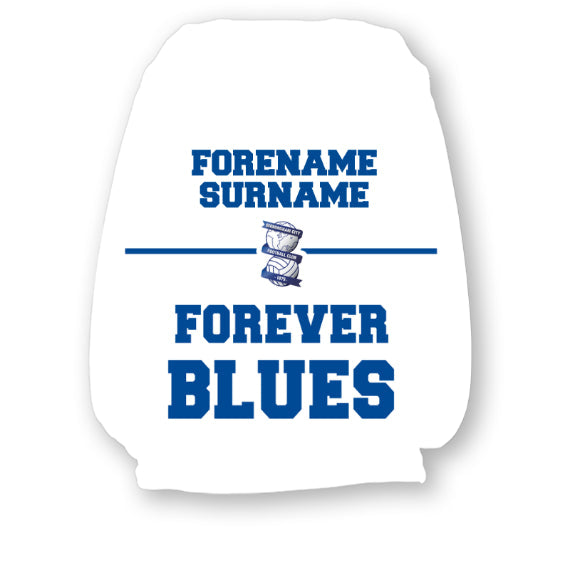 Personalised Birmingham City Forever Headrest Cover