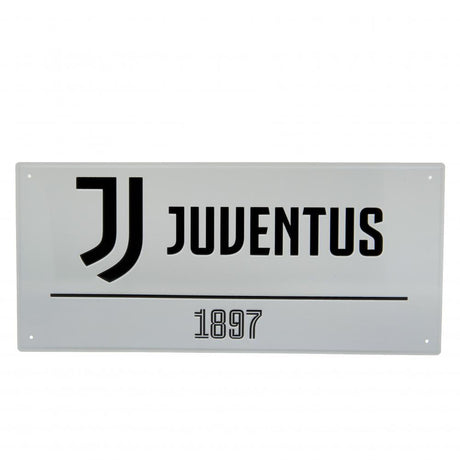 Juventus FC White Street Sign - Shop Signs & Plaques At Gift Moments - 1