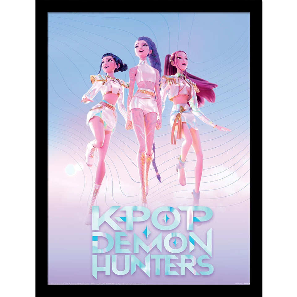 K-Pop Demon Hunters Trio Picture 16 x 12 - Shop Framed Prints At Gift Moments - 1