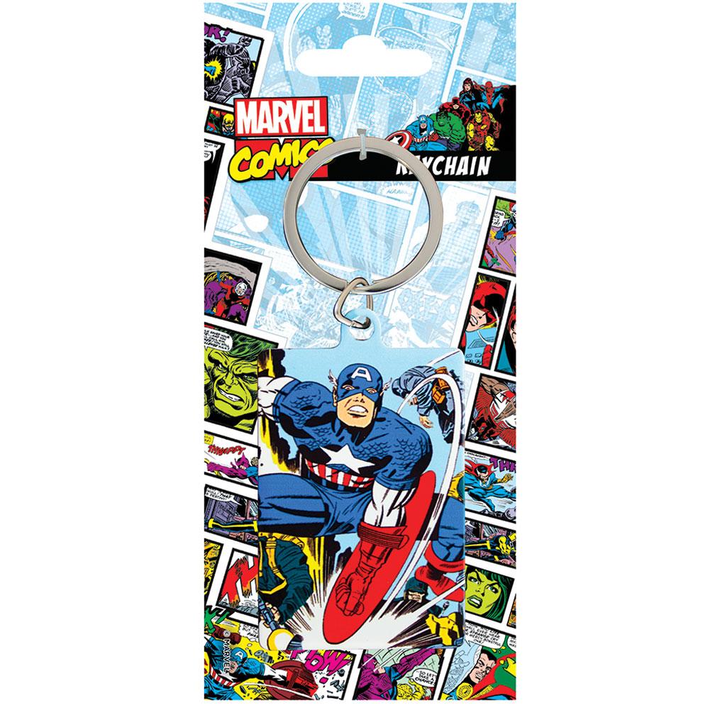 Marvel Comics Metal Keyring Captain America