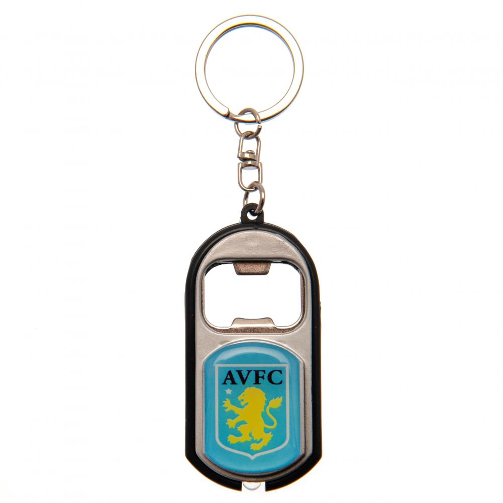 Aston Villa FC Keyring Torch Bottle Opener - Shop Keyrings At Gift Moments - 1