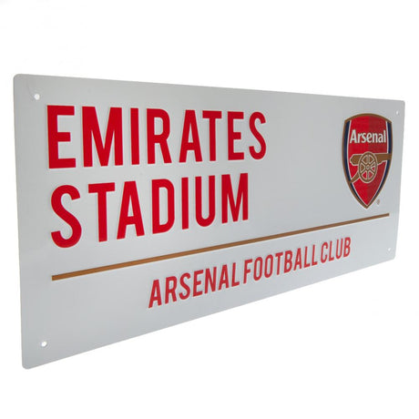 Arsenal FC Colour Crest Street Sign - Shop Signs & Plaques At Gift Moments - 2