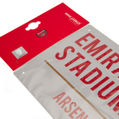 Arsenal FC Colour Crest Street Sign - Shop Signs & Plaques At Gift Moments - 3