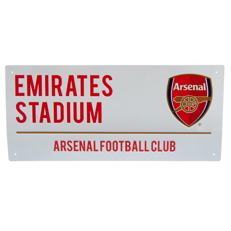 Arsenal FC Colour Crest Street Sign - Shop Signs & Plaques At Gift Moments - 1