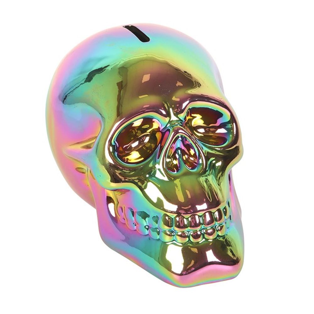 16cm Metallic look Skull Money Bank: 1 - Money Boxes By Gift Moments