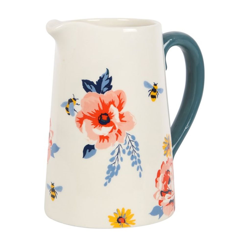 17cm Bee-utiful Floral Ceramic Flower Jug: 2 - Pots & Planters By Gift Moments