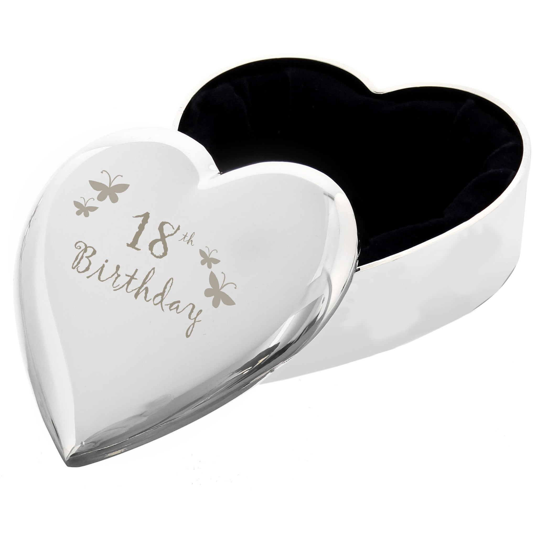 18th Butterflies Heart Trinket Box: 2 - Trinket Boxes By Gift Moments